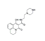 1-Hydroxy-3-oxo-6,7-dihydro-3H,5H-pyrido[3,2,1-ij]quinoline-2-carboxylic acid (2-piperazin-1-yl-ethy