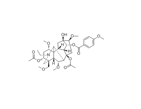 3-Acetylyunaconitine| 3-乙酰滇乌碱|cas:80787-51-5