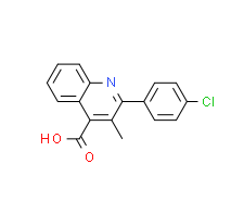2-(4-氯苯基)-3-甲基-喹啉-4-羧酸|cas43071-47-2