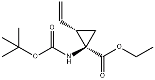 (1R,2S)-REL-1-[[(1,1-二甲基乙氧基)羰基]氨基]-2-乙烯基-环丙羧酸乙酯, CAS:259217-95-3