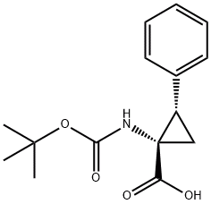 (1S,2S)-N-BOC-1-氨基-2-苯基环丙羧酸, CAS:180322-79-6