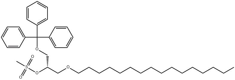 cas:92445-87-9|(S)-3-(1-hexadecyloxy)-1-(trityloxy)prop-2-yl methesulfonate