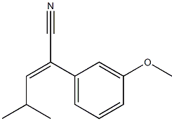cas:162326-75-2|2-(3-methoxyphenyl)-4-methylpent-2-enenitrile