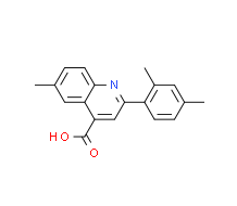 2-(2,4-二甲基苯基)-6-甲基-喹啉-4-羧酸|cas433243-08-4
