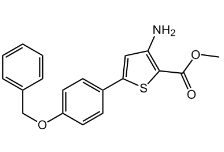 3-Amino-5-(4-benzyloxyphenyl)thiophene-2-carboxylic acid methyl ester，CAS:474843-40-8