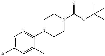 5-溴-2-(4-BOC-哌嗪-1-基)-3-甲基吡啶, CAS:878809-70-2