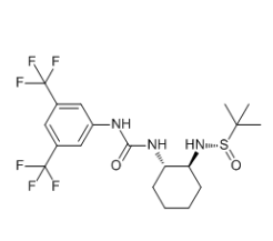 cas1120500-27-7|(S)-N-((1S,2S)-2-(3-(3,5-Bis(trifluoromethyl)phenyl)ureido)cyclohexyl)-2-methylprope-2-sulfinamide
