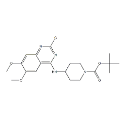 4-(2-chloro-6,7-dimethoxy-quinazolin-4-ylamino)-piperidine-1-carboxylic acid tert-butyl ester|cas1000207-60-2