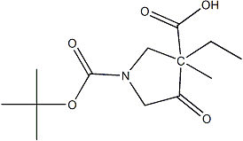 cas:897043-85-5|3-甲基-4-氧代-1,3-吡咯烷二甲酸1-叔丁酯3-乙酯