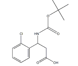N-叔丁氧羰基-3-氨基-3-(2'-氯苯基)丙酸,CAS:284493-66-9