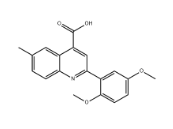 2-(2,5-二甲氧苯基)-6-甲基-喹啉-4-羧酸|cas438212-28-3