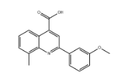2-(3-甲氧苯基)-8-甲基-喹啉-4-羧酸|cas107027-41-8