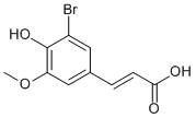 3-溴-4-羟基-5-甲氧基苯丙烯酸,CAS6948-33-0