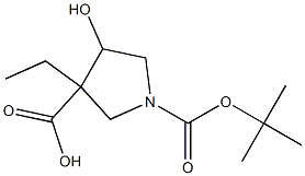 1-叔丁氧羰基-4-羟基吡咯烷-3-羧酸乙酯,CAS:146256-99-7
