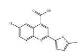 6-氯-2-(5-甲基-2-噻吩)-喹啉-4-羧酸|cas438216-95-6