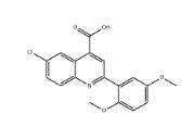 6-氯-2-(2,5-二甲氧苯基)-喹啉-4-羧酸|cas897560-34-8