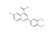 6-氯-2-(3,4-二甲氧苯基)-喹啉-4-羧酸|cas19021-16-0