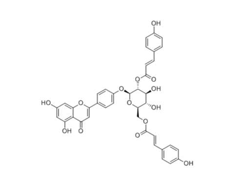 Apigenin 4'-O-(2'',6''-di-O-E-p-coumaroyl)glucoside|cas: 71781-79-8