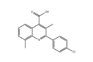 2-(4-氯苯基)-3,8-二甲基喹啉-4-羧酸|cas492448-66-5