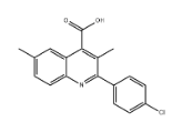 2-(4-氯苯基)-3,6-二甲基喹啉-4-羧酸|cas438217-37-9