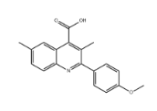 2-(4-甲氧苯基)-3,6-二甲基喹啉-4-羧酸|cas438219-90-0