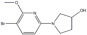 1-(5-BromO-6-METHOXYPYRIDIN-2-YL)PYRROLIDIN-3-OL,CAS1467061-86-4