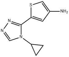 5-(4-Cyclopropyl-4H-1,2,4-triazol-3-yl)thiophen-3-amine, CAS:1464091-63-1