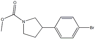 METHYL 3-(4-BromOPHENYL)PYRROLIDINE-1-CARBOXYLATE,CAS1467060-19-0