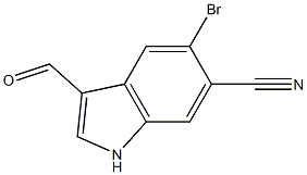 5-BROMO-3-FORMYL-1H-INDOLE-6-CARBONITRILE,CAS1467060-14-5