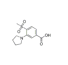 3-(1-吡咯烷基)-4-甲砜基苯甲酸|cas1000018-48-3