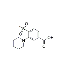 4-Methylsulfonyl-3-(piperidin-1-yl)benzoicacid|cas1000018-47-2