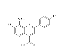 2-(4-Bromophenyl)-7-chloro-8-methylquinoline-4-carboxylic acid|cas588696-21-3