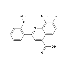 7-Chloro-2-(2-methoxyphenyl)-8-methylquinoline-4-carboxylic acid|cas862663-10-3