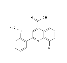 8-Chloro-2-(2-methoxyphenyl)quinoline-4-carboxylic acidcas862649-89-6