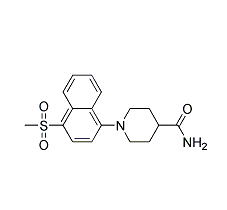 1-[(4-Methylsulfonyl)naphth-1-yl]piperidine-4-carboxamide|cas1000018-32-5