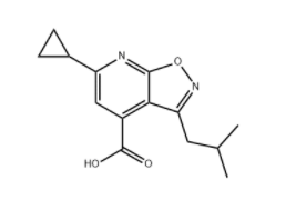 6-环丙基-3-异丁基异噁唑并[5,4-B]吡啶-4-羧酸,CAS号:1263209-11-5