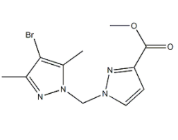CAS号:1002243-83-5|methyl 1-[(4-bromo-3,5-dimethyl-1H-pyrazol-1-yl)methyl]-1H-pyrazole-3-carboxylate