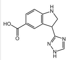 CAS号:1263180-91-1|3-(1H-1,2,4-三唑-3-基)二氢吲哚-5-羧酸