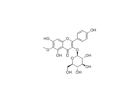 6-Methoxykaempferol 3-O-glucoside| 6-甲氧基紫云英苷|cas:63422-27-5
