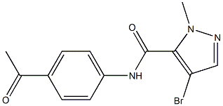 N-(4-acetylphenyl)-4-Bromo-1-methyl-1H-pyrazole-5-carboxamide,CAS1001567-66-3