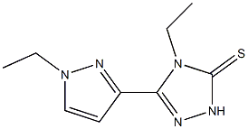 4-ethyl-3-(1-ethylpyrazol-3-yl)-1H-1,2,4-triazole-5-thione,CAS1001559-22-3