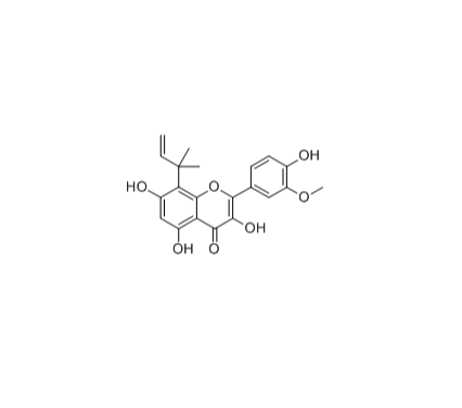 8-(1,1-Dimethyl-2-propenyl)-3&#039;-methoxykaempferol|cas:1859979-00-2