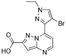7-(4-BromO-1-ETHYL-1 H-PYRAZOL-3-YL)-PYRAZOLO[1,5-A ]PYRIMIDINE-2-CARBOXYLIC ACID,CAS1001500-67-9
