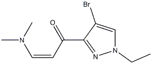 (2Z)-1-(4-Bromo-1-ethyl-1H-pyrazol-3-yl)-3-(dimethylamino)prop-2-en-1-one,CAS1001500-64-6