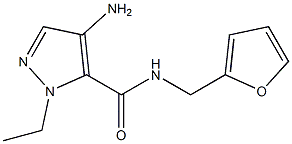 4-amino-1-ethyl-N-(2-furylmethyl)-1H-pyrazole-5-carboxamide,CAS1001500-43-1
