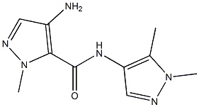 4-amino-N-(1,5-dimethyl-1H-pyrazol-4-yl)-1-methyl-1H-pyrazole-5-carboxamide,CAS1001500-38-4