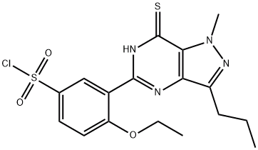 3-(6,7-Dihydro-1-methyl-3-propyl-7-thioxo-1H-pyrazolo[4,3-d]pyrimidin-5-yl)-4-ethoxy-benzenesulfonyl chloride, CAS:479074-07-2