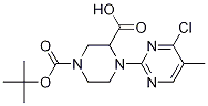 4-(4-Chloro-5-methyl-pyrimidin-2-yl)-piperazine-1,3-dicarboxylic acid 1-tert-butyl ester,CAS1261229-98-4