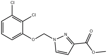 methyl 1-[(2,3-dichlorophenoxy)methyl]-1H-pyrazole-3-carboxylat, CAS:1001500-29-3