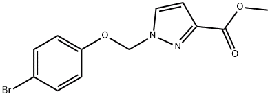 methyl 1-[(4-bromophenoxy)methyl]-1H-pyrazole-3-carboxylate, CAS:1001500-22-6